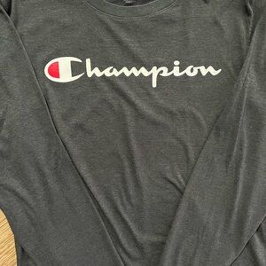Champion Dark Gray Long Sleeve Tee